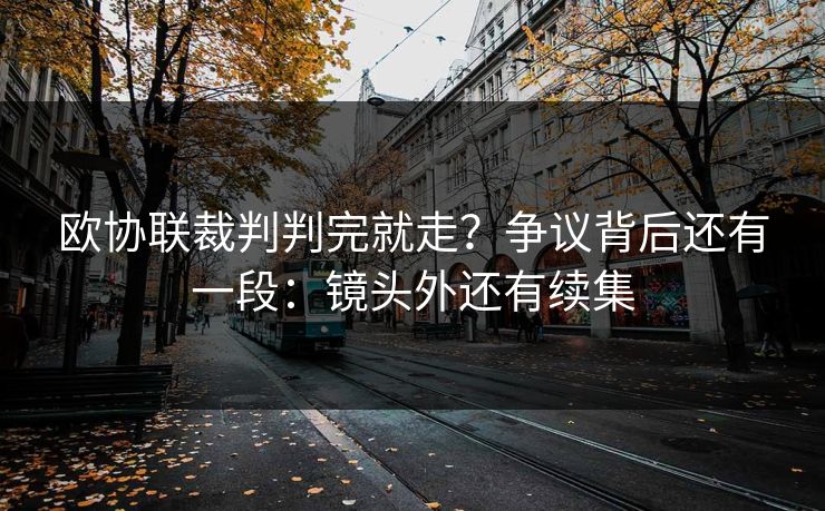 欧协联裁判判完就走?争议背后还有一段:镜头外还有续集 欧协联裁判判完就走?争议背后还有一段:镜头外还有续集